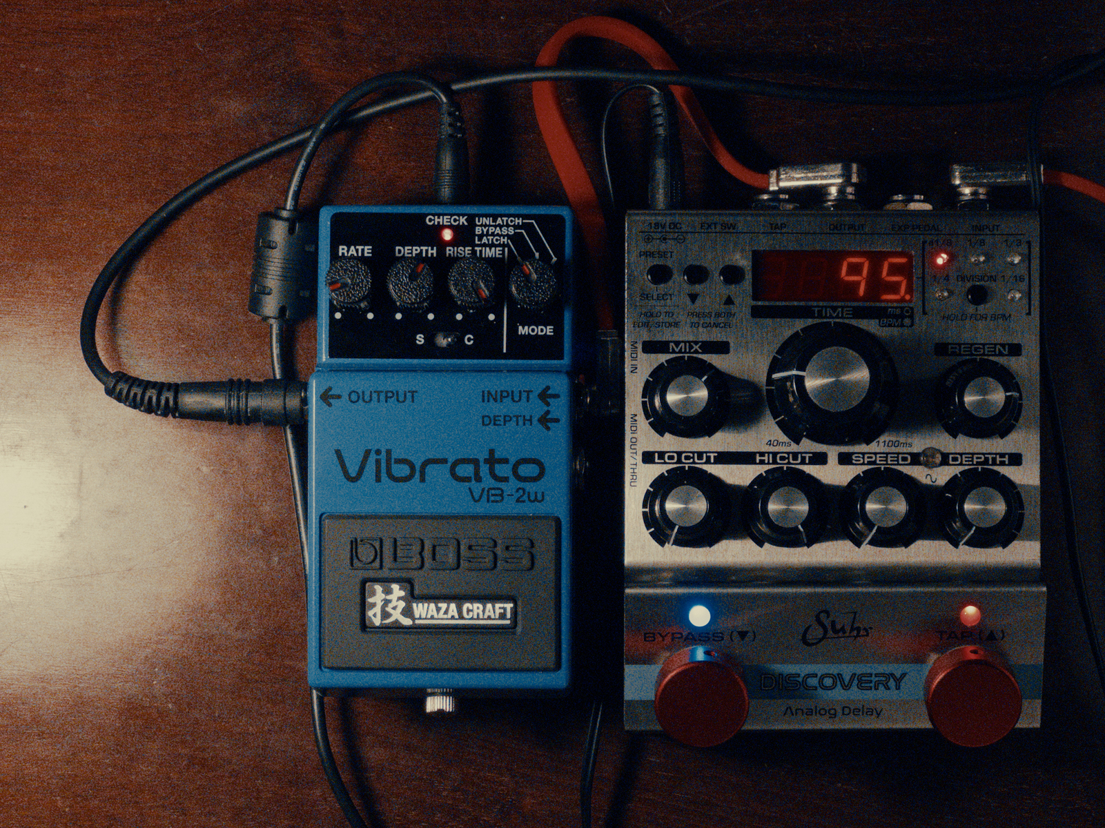 Boss Pedalboard by renierra featuring Boss VB-2W Vibrato and Suhr Discovery Analog Delay