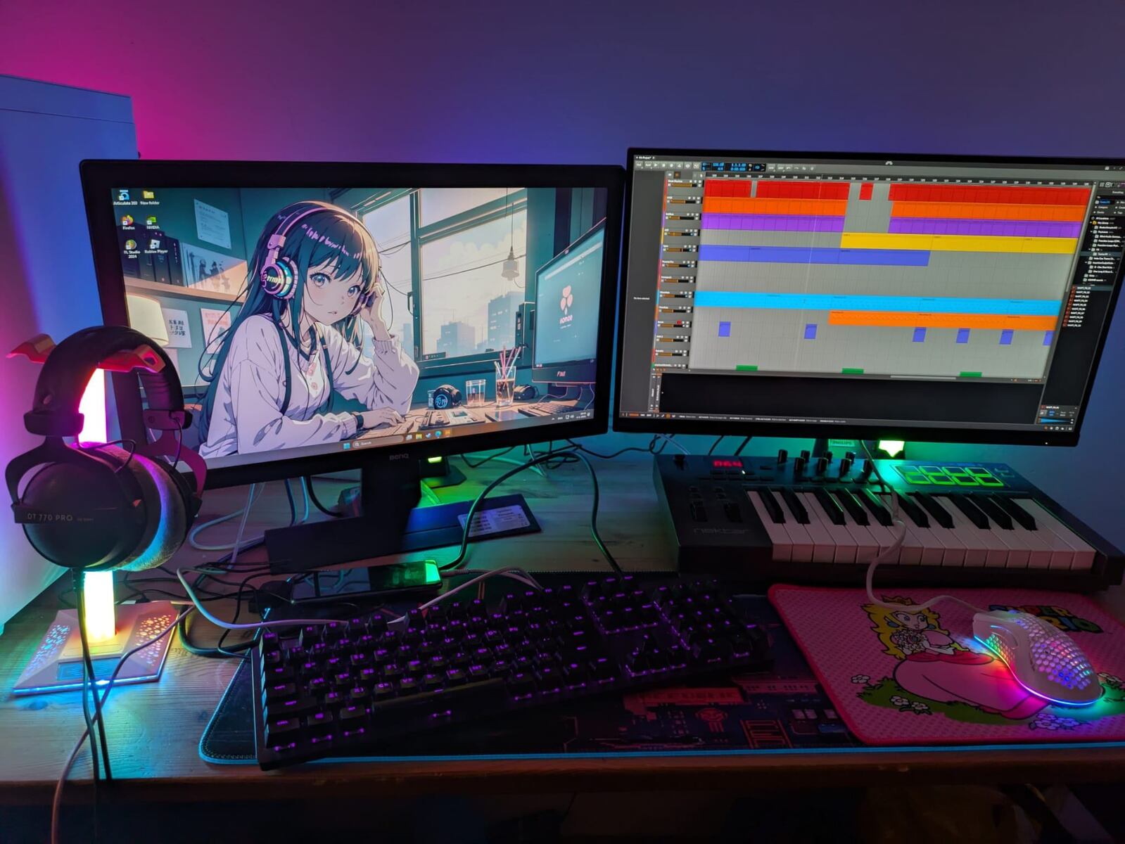 Electronic Studio Setup by psion featuring Bitwig Studio and Nektar Impact LX25+ 25 Key USB MIDI Controller Keyboard