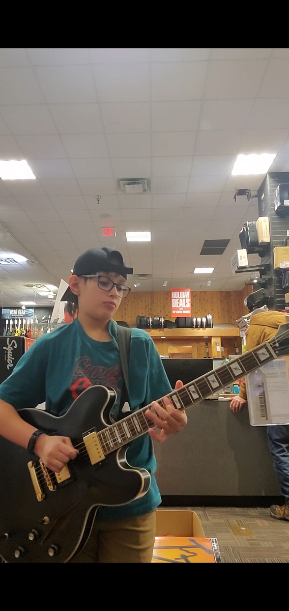 Music Gear Setup by holdengarciamusic featuring Epiphone Sheraton Stealth Emily Wolfe Signature