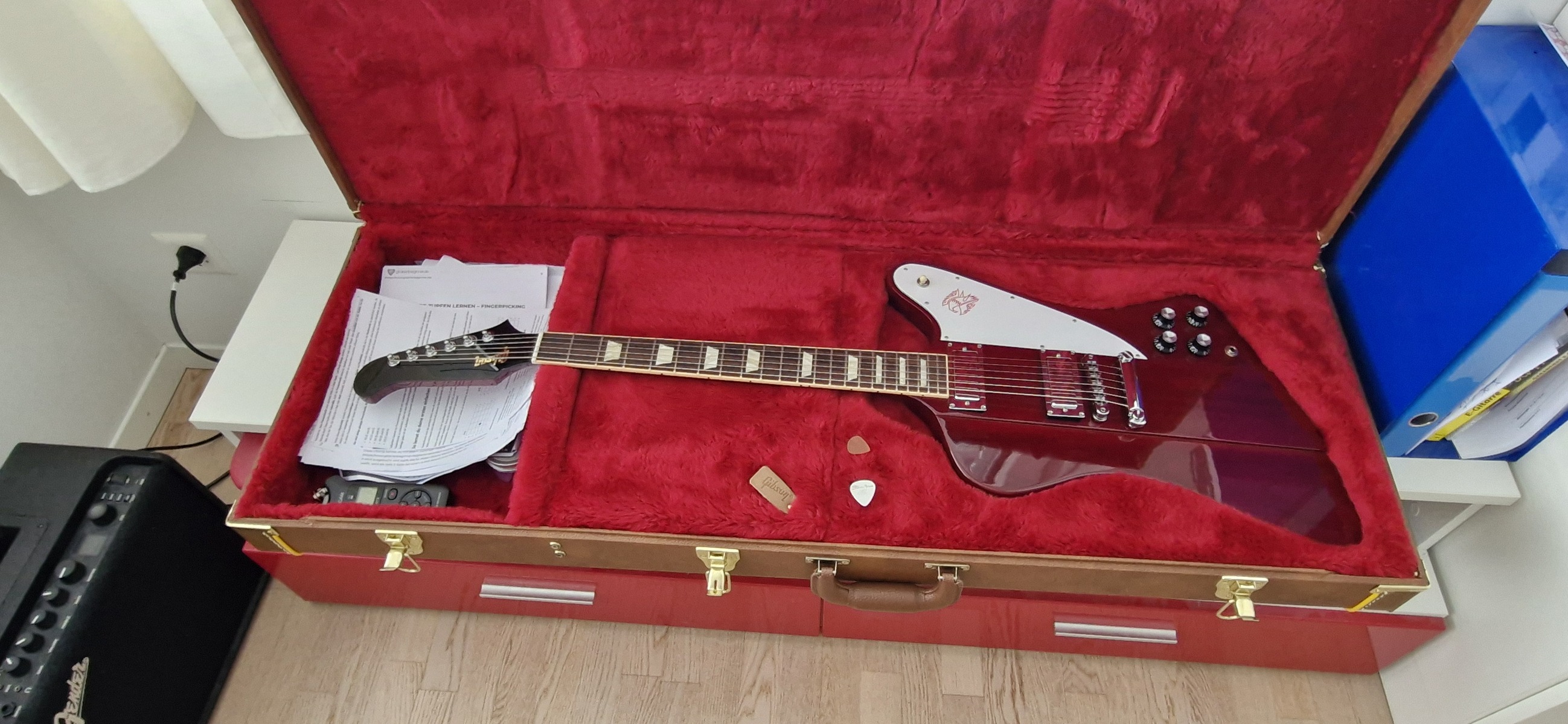 Music Gear Setup by a_ada featuring Gibson Firebird Electric Guitar