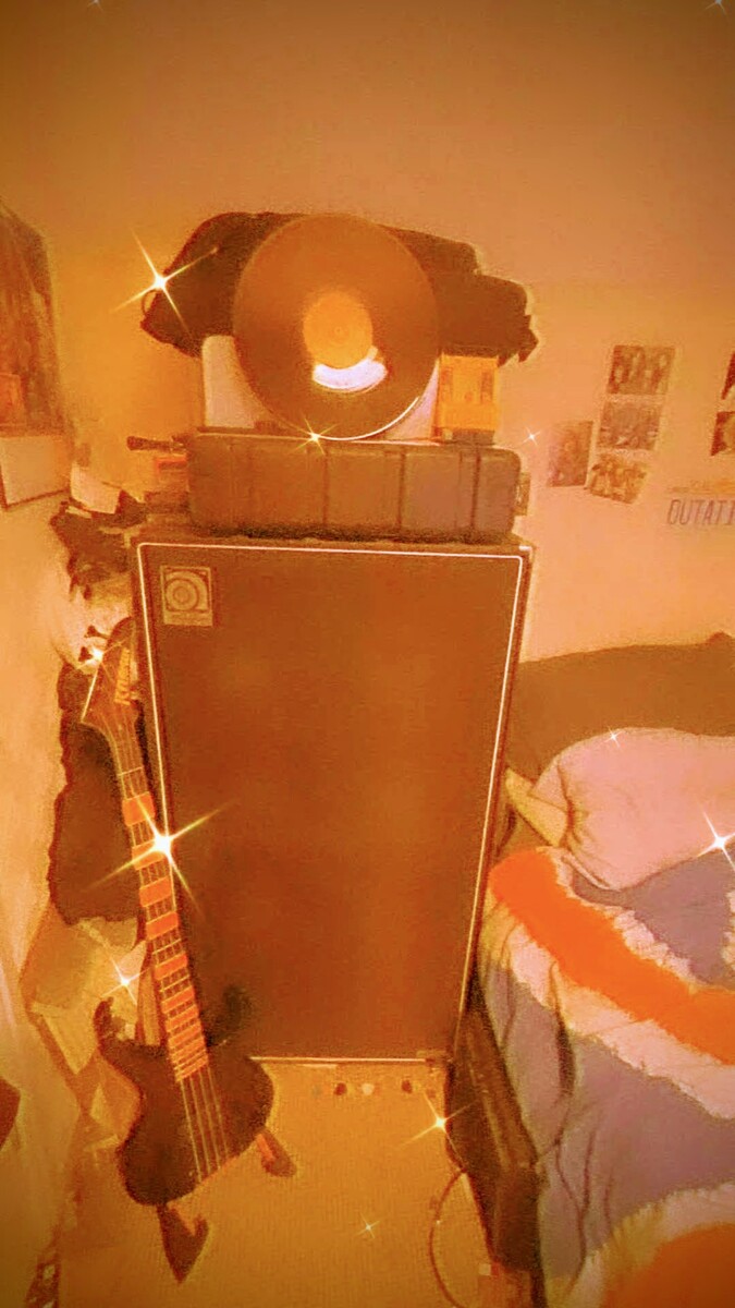 Metal Amp Rig by buzzsaw_berserker featuring Ampeg SVT-810E 8x10 Bass Cabinet, Kramer Disciple D-1, and Peavey Tour 700