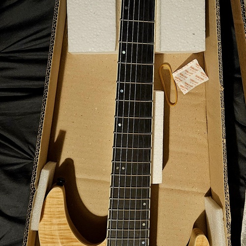Photo of Schecter C-7 SLS Elite in a guitar and closeup
