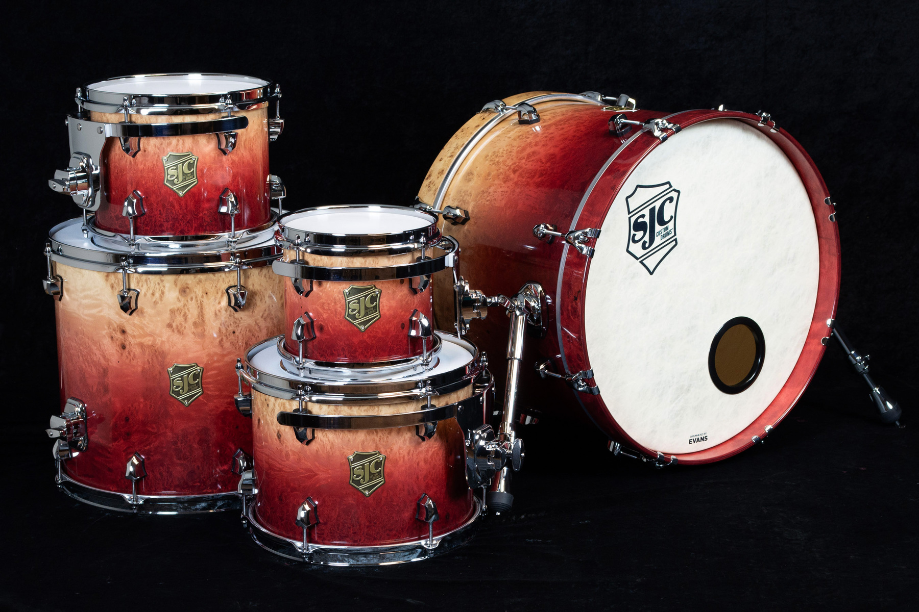 Punk Studio Setup by emm featuring SJC Custom Drum Kit