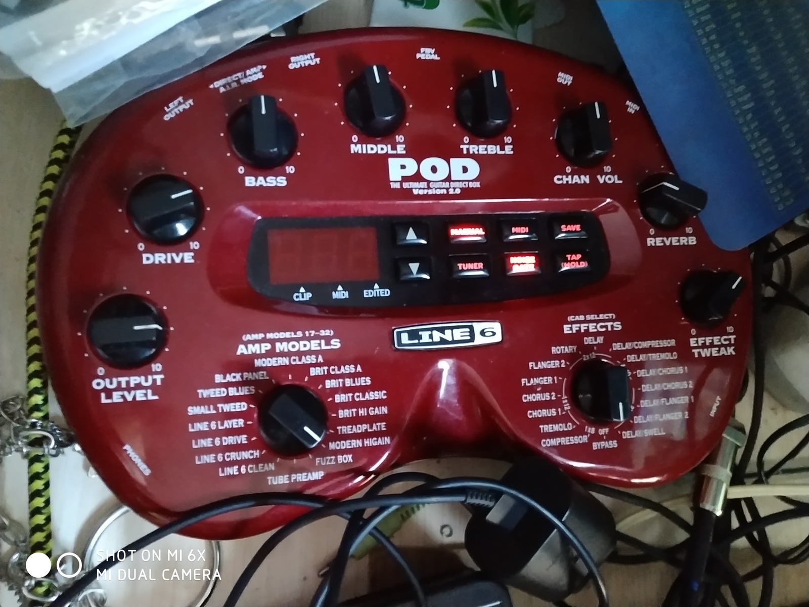 Pedalboard by anton_valin featuring Line 6 POD 2.0 Guitar Multi Effects Processor