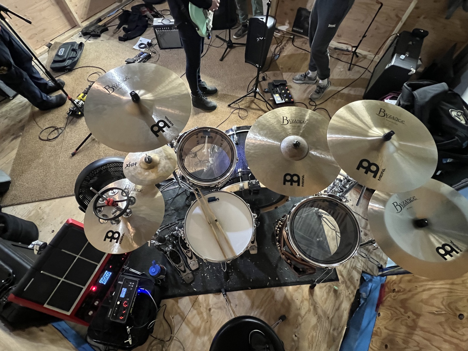 Drum Kit by scottdrummer featuring Roland SPD-SX Sampling Pad, Pearl Reference Pure, and Pearl Eliminator Double-Pedal Belt Drive and 9 more pieces of gear