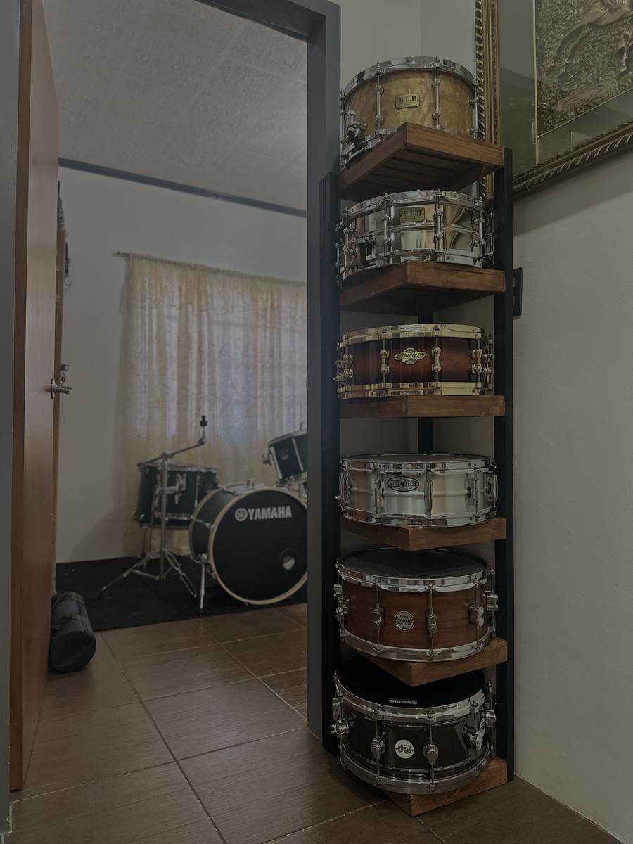 Metal Drum Kit by florence featuring Tama SLP 13x7 G Maple Snare, Pearl Custom Alloy Sensitone Steel, and DW Design Series Snare Drum - 6.5" x 14" Black Nickel Over Brass and 2 more pieces of gear