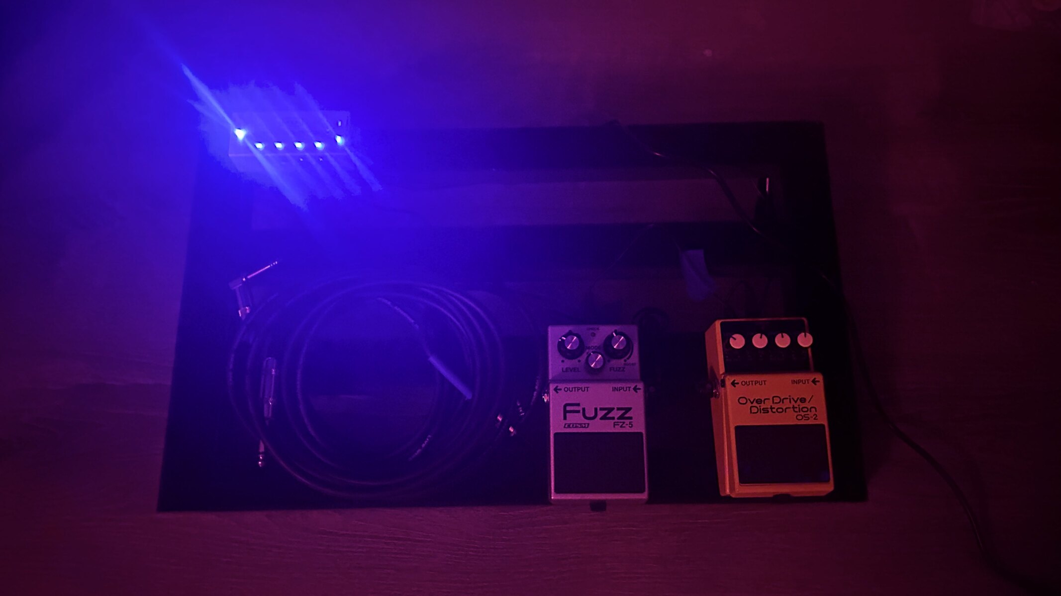 Boss Pedalboard by mxva featuring MXR M239 Mini Iso-Brick, Boss FZ-5 Fuzz, and Boss OS-2 OverDrive/Distortion