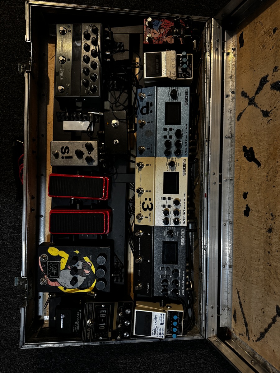 Boss Pedalboard by sonicboof featuring Eventide Space Reverb, Boss DD-500 Digital Delay, and Boss RV-500 Reverb and 5 more pieces of gear