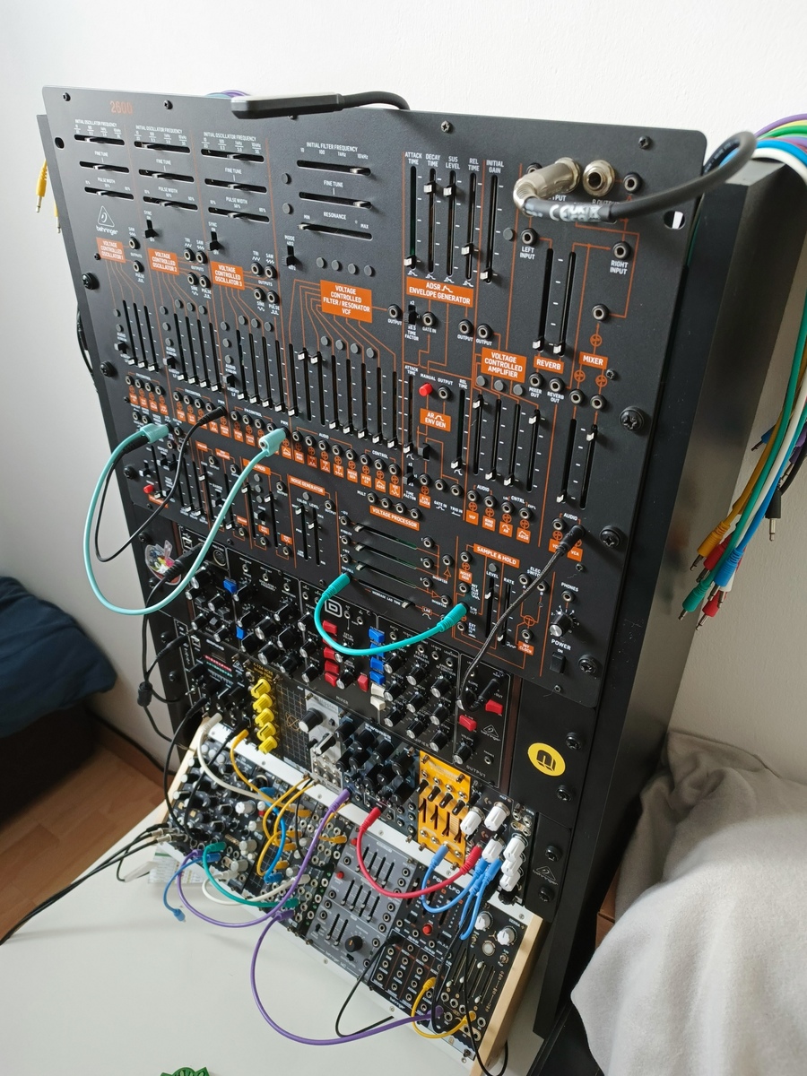 Electronic Studio Setup by unknownforce featuring Behringer 2600, Behringer Model D, and Mutable Instruments Ripples (2020) and 1 more piece of gear