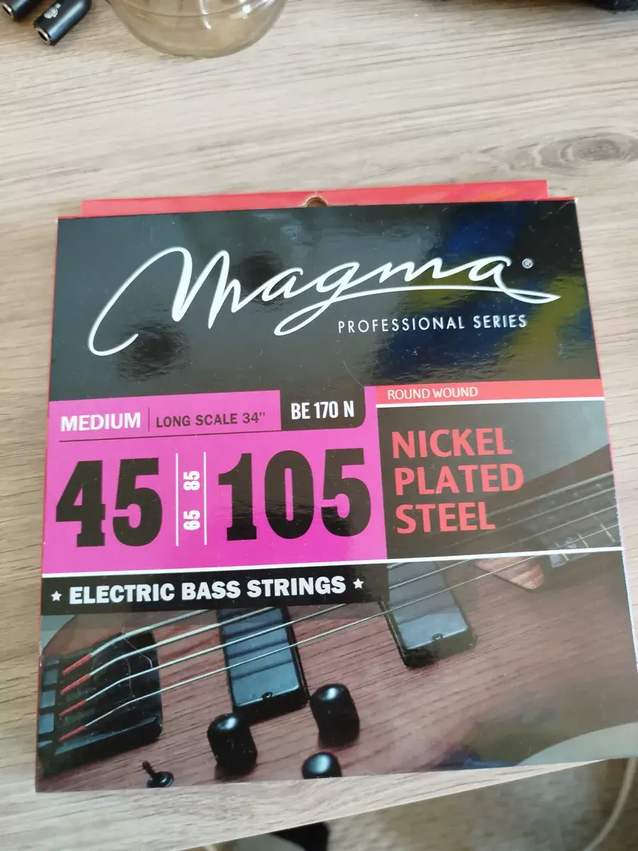Music Gear Setup by sinner4093 featuring Magma Strings Electric Bass Medium Nickel Plated Steel Round Wound Long Scale 34" Set, .045 - .105