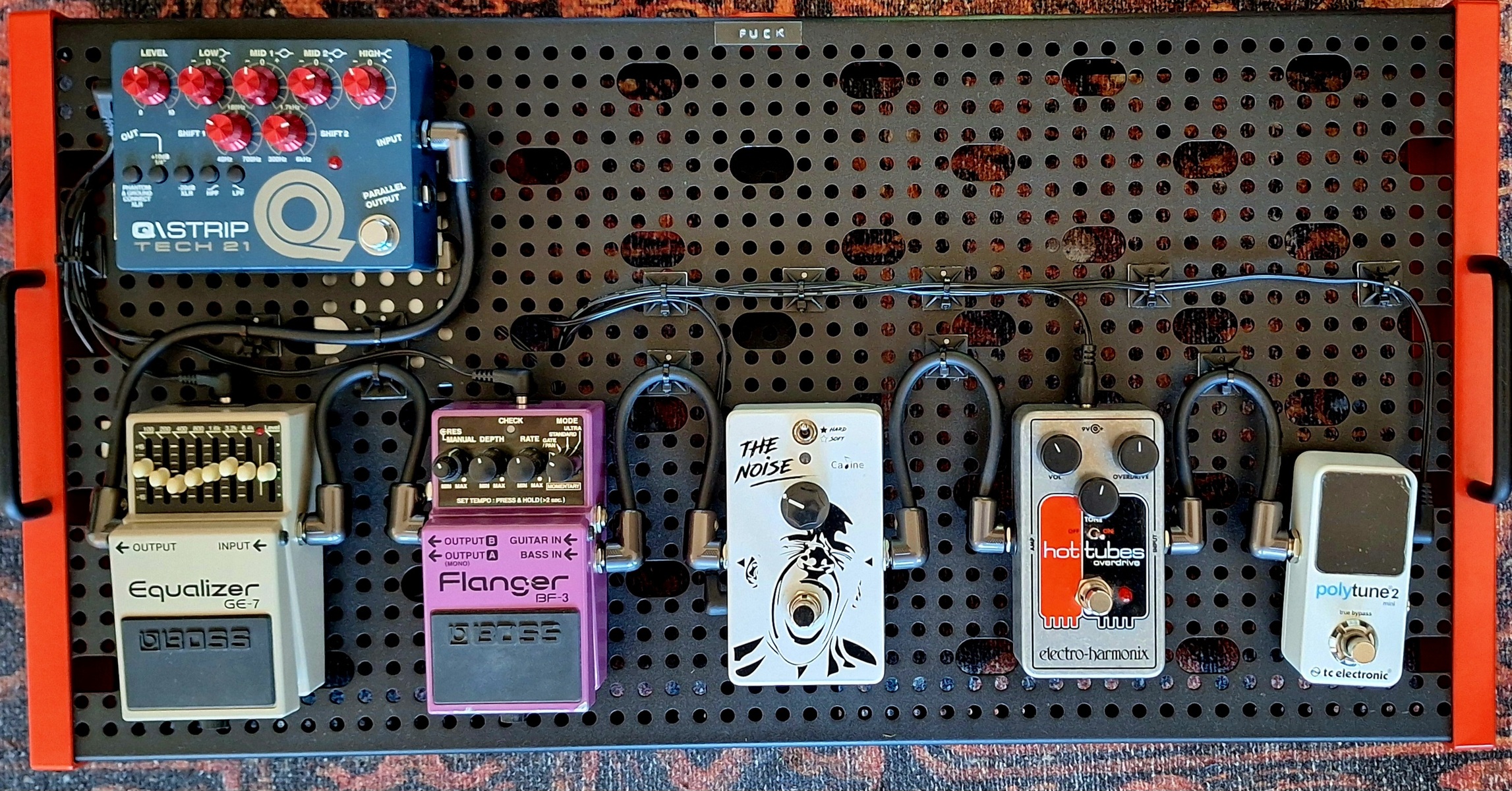 Music Gear Setup by kaindabassically featuring TC Electronic PolyTune 2 Mini, Electro-Harmonix Hot Tubes Nano, and Caline CP-39 The Noise Gate and 5 more pieces of gear