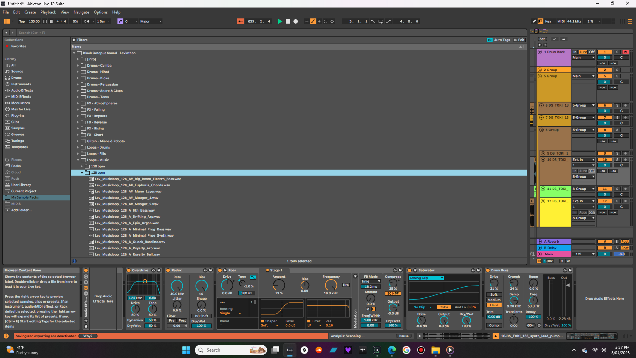 Synth Setup by wildcat featuring Black Octopus Leviathan