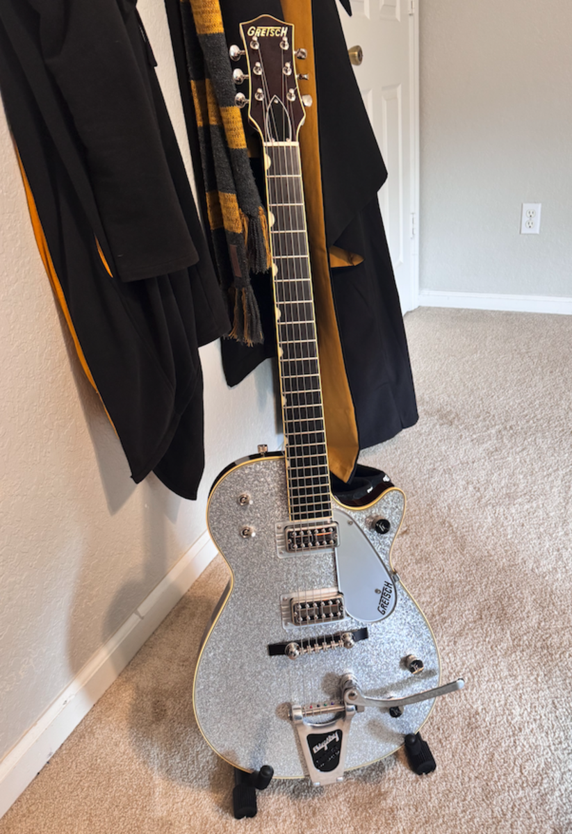 Music Gear Setup by joeygreen featuring Gretsch G6129T-59 Vintage Select '59 Silver Jet