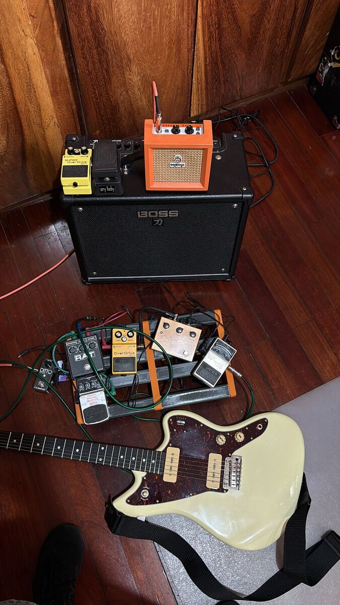 Pedalboard by mintu featuring Tagima TW-61, Boss OD-3 OverDrive, and Boss TU-3 Chromatic Tuner and 8 more pieces of gear