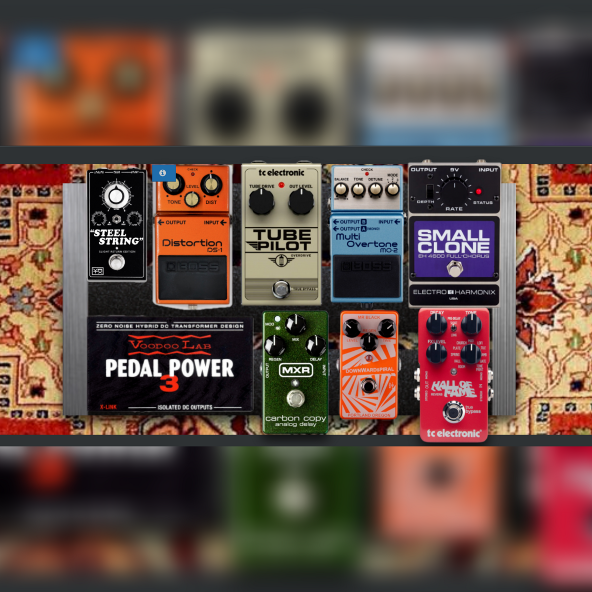 Pedalboard by supertramp162 featuring Vertex Steel String Clean Drive MKII, Boss DS-1 Distortion, and TC Electronic Tube Pilot Overdrive Effects Pedal and 6 more pieces of gear