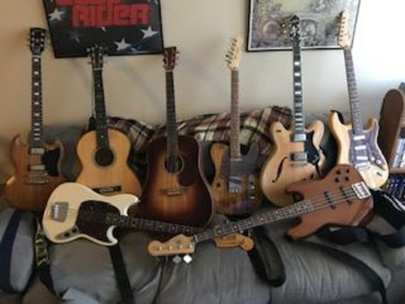 Music Gear Setup by sandy_ridge featuring Partscaster, Hagström Viking Electric Guitar, and Gibson SG Special Electric Guitar and 2 more pieces of gear