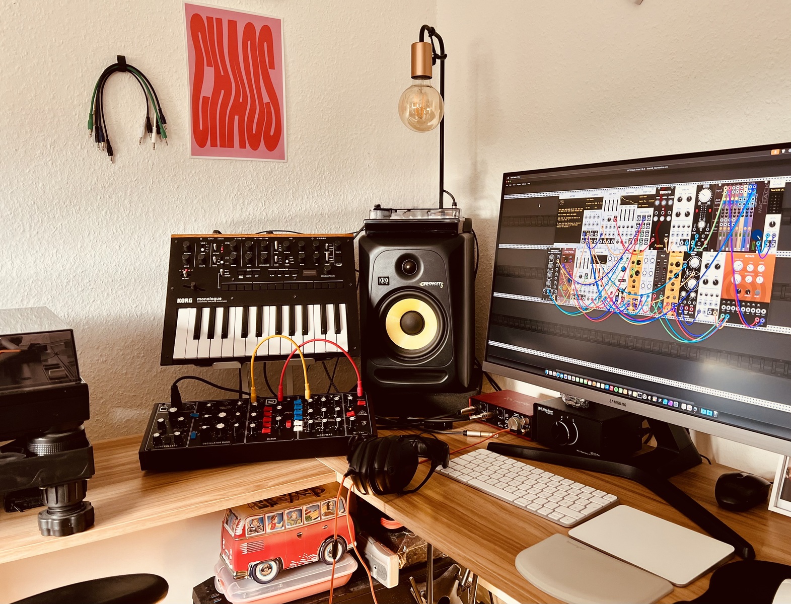 Electronic Studio Setup by 3x3cute featuring Korg Monologue Black, Korg Volca Keys, and Behringer Model D and 10 more pieces of gear