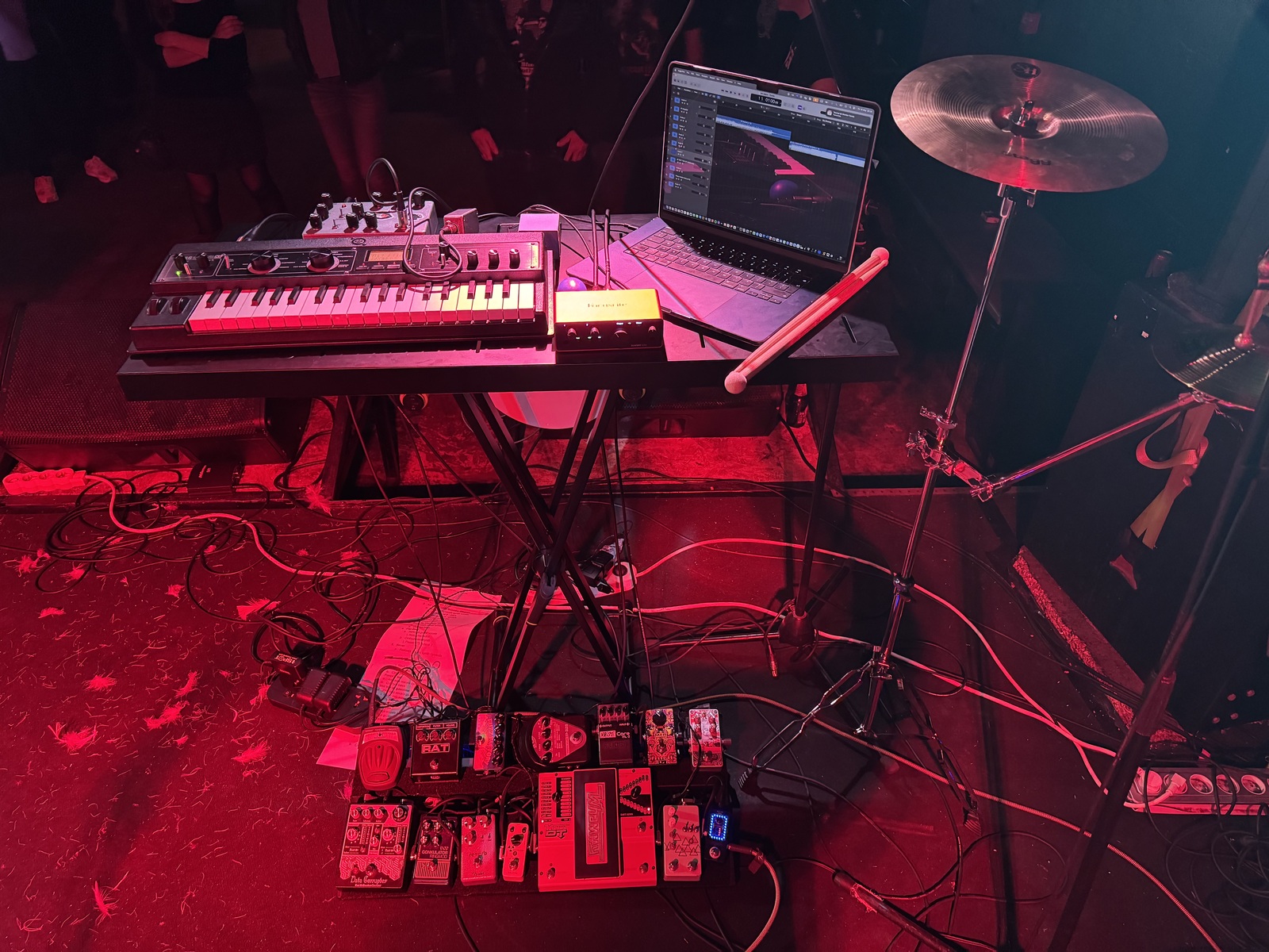 Pedalboard by am_studio featuring Apple MacBook Air (General), Apple Logic Pro, and Meinl 5A Switch Stick and 22 more pieces of gear