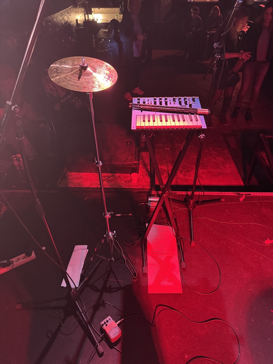 Metal Pedalboard by am_studio featuring Meinl 10" HCS Splash, Vic Firth American Classic 5AB, and Korg Monologue Blue and 1 more piece of gear