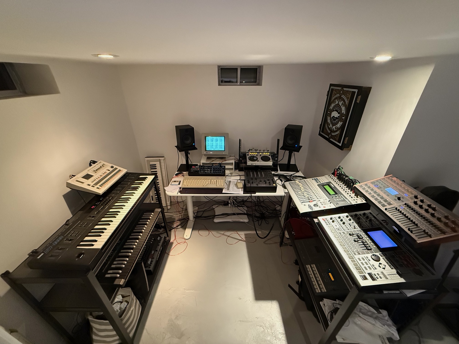 Electronic Studio Setup by primecandidate featuring Korg DW-8000, Korg Poly-800, and Roland TR-707 Rhythm Composer and 13 more pieces of gear