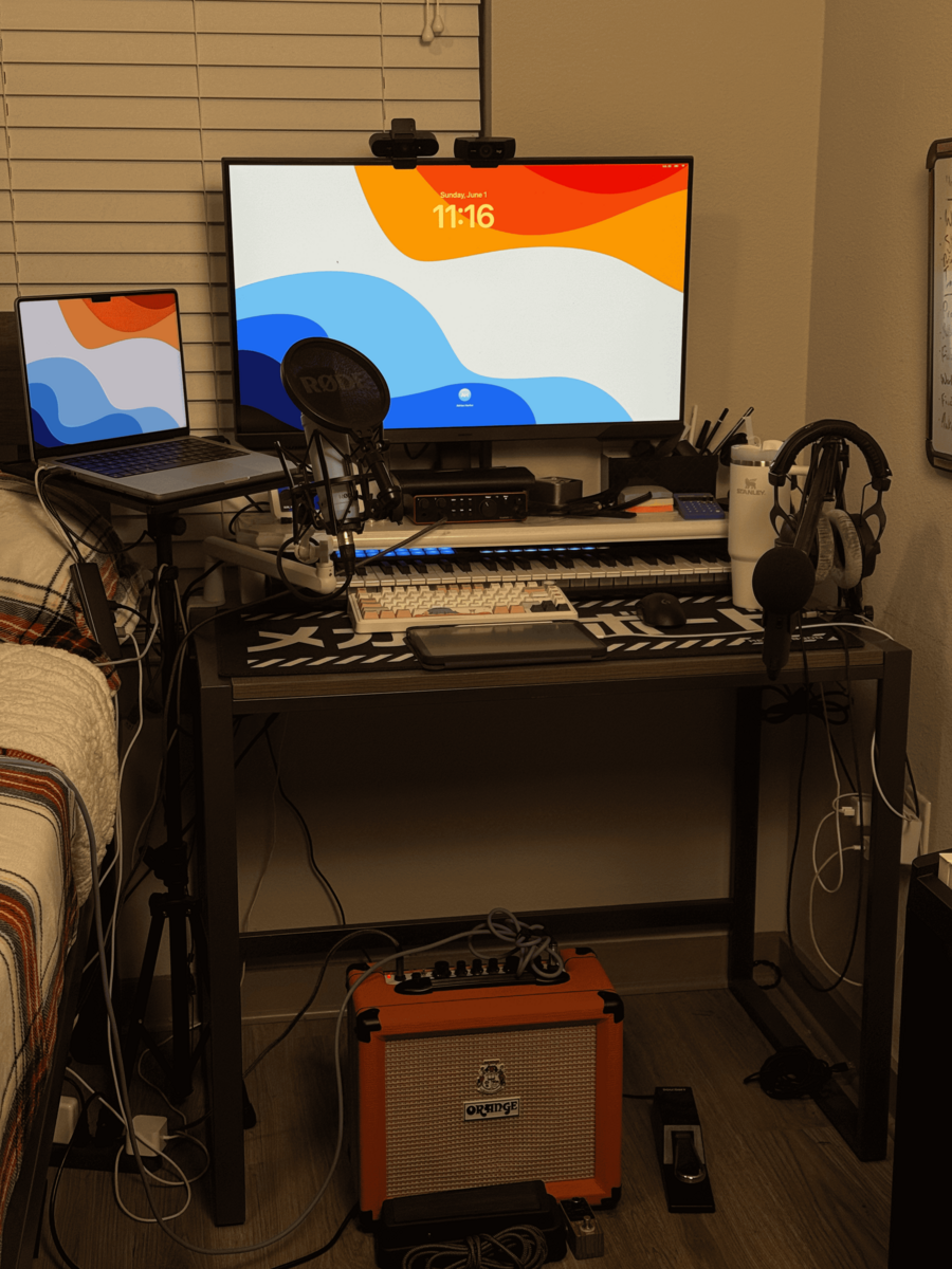Electronic Studio Setup by pyokyakult featuring Apple MacBook Pro (General), Focusrite Scarlett 2i2 4th Gen USB Audio Interface, and Teenage Engineering Pocket Operator PO-33 KO! and 9 more pieces of gear