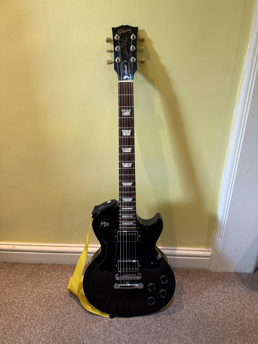 Metal Music Gear Setup by jdmattinson featuring Gibson Les Paul Studio and D'Addario 2" PolyPro Polypropylene Guitar Strap
