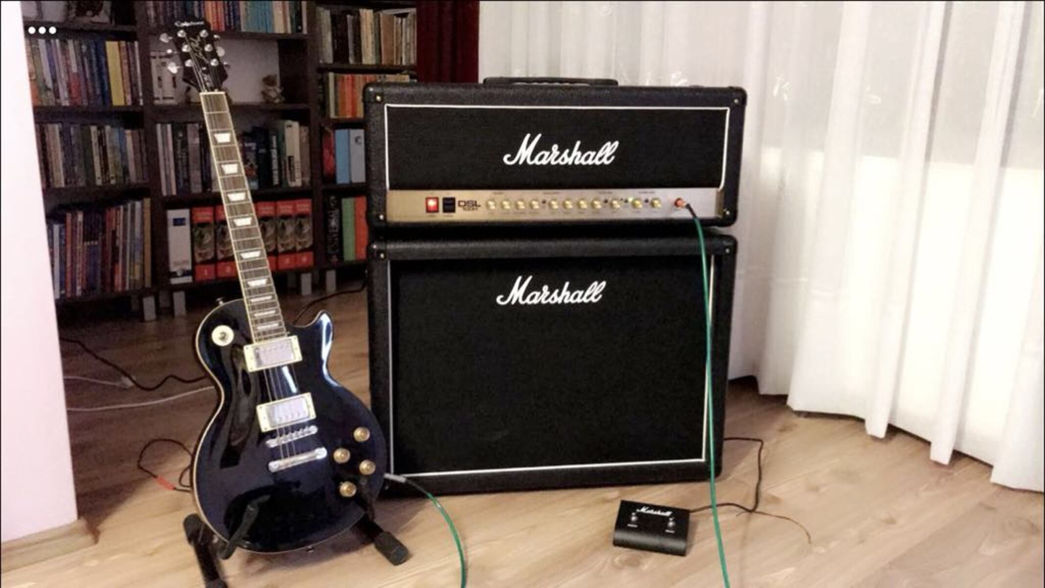 Metal Amp Rig by romeo_kelemen featuring Marshall DSL100H, Marshall MX212R 2x12 Speaker Cab, and Epiphone Les Paul Standard