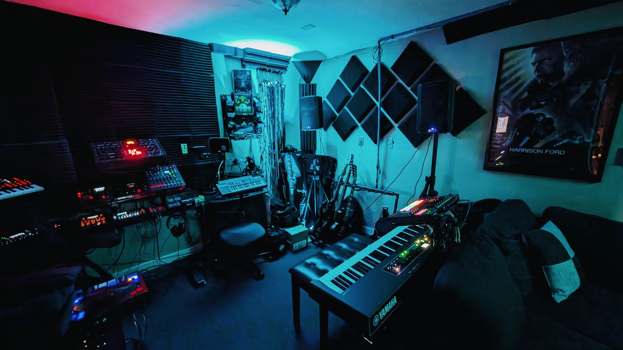 Electronic Studio Setup by freezeetch featuring Yamaha CK88, Roland MC-707 Groovebox, and K&M 18810 Omega + 18813 Stacker and 21 more pieces of gear