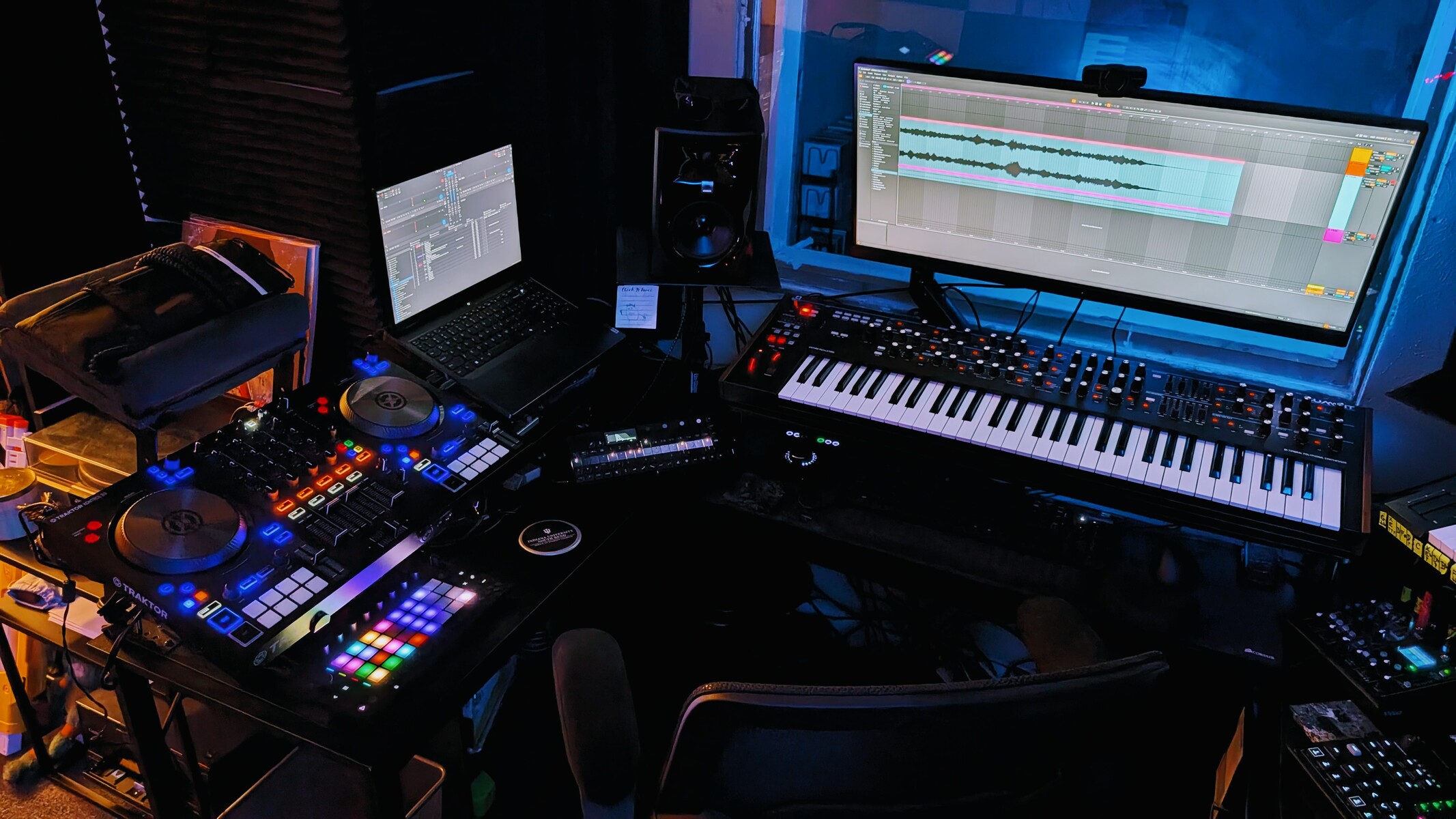 Electronic DJ Setup by freezeetch featuring Teenage Engineering field bag large black, Native Instruments Traktor Kontrol S3 4-Channel DJ Controller, and Ableton Move Standalone Instrument and 10 more pieces of gear