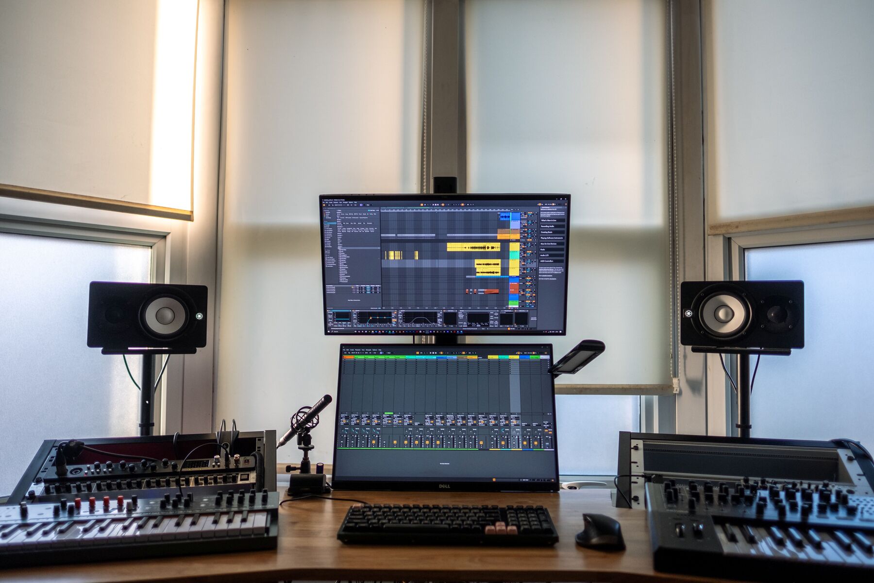 Electronic Studio Setup by isaac_newey featuring Arturia MiniFreak, Arturia MiniBrute 2, and Focusrite Scarlett 18i20 and 9 more pieces of gear
