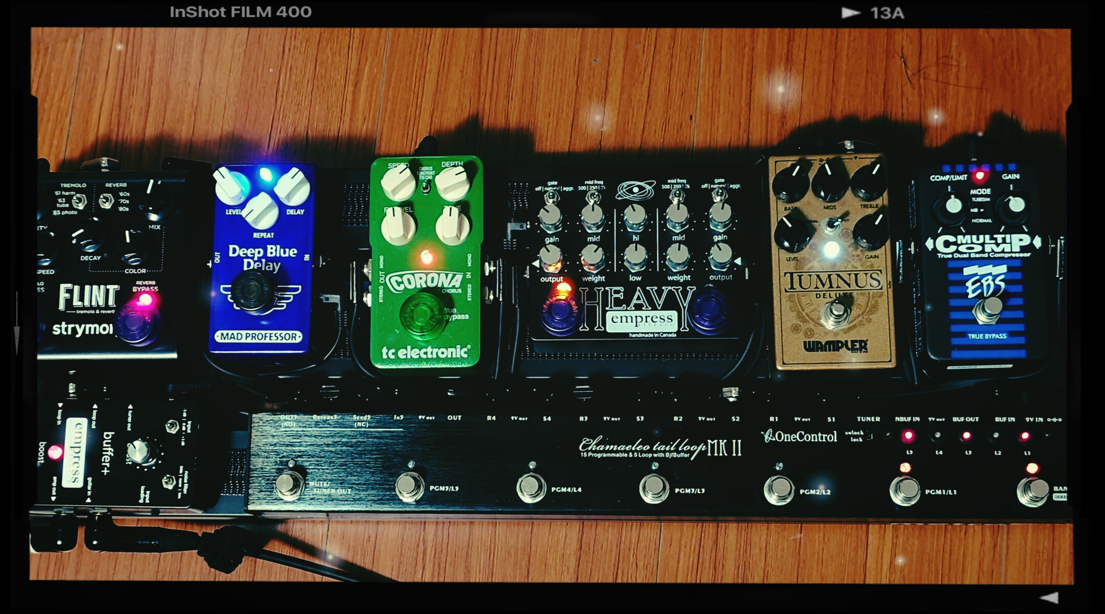 Country Pedalboard by jasonoldsu featuring Strymon Flint, Mad Professor Deep Blue Delay, and TC Electronic Corona Chorus and 7 more pieces of gear