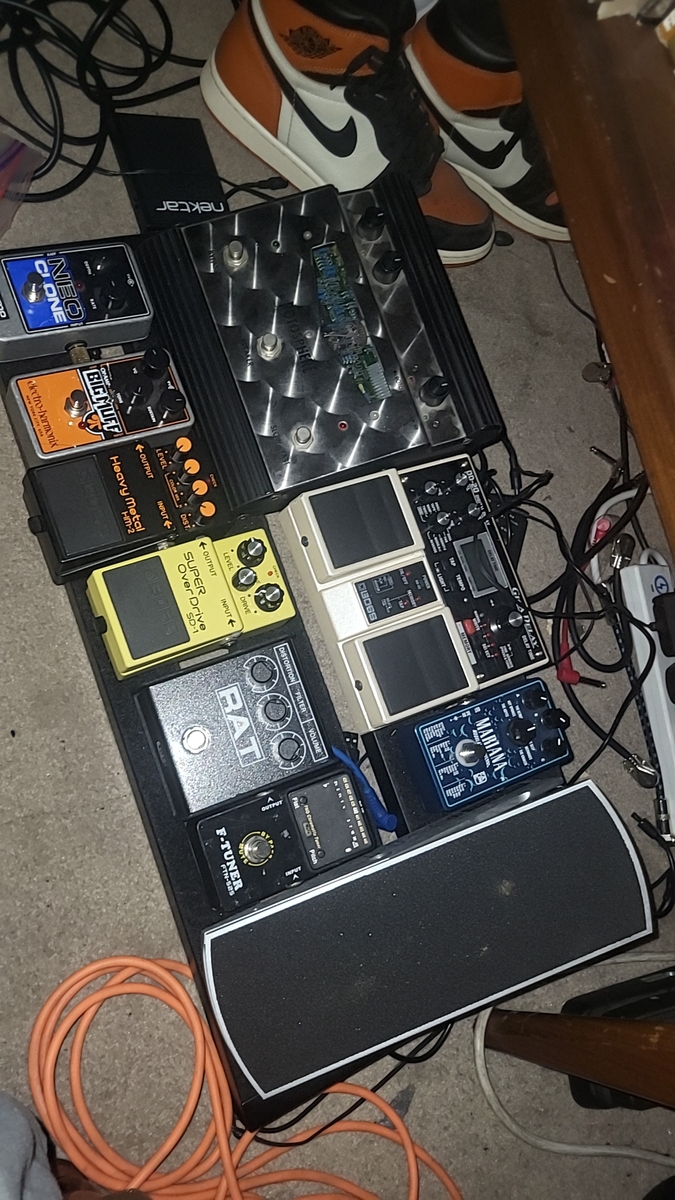 Pedalboard by cadenclarkson featuring Hughes & Kettner Tube Rotosphere MKII The Analog Leslie Simulator, Boss DD-20 Giga Delay, and Caline CP-507 Mariana Modulated Reverbs and 7 more pieces of gear