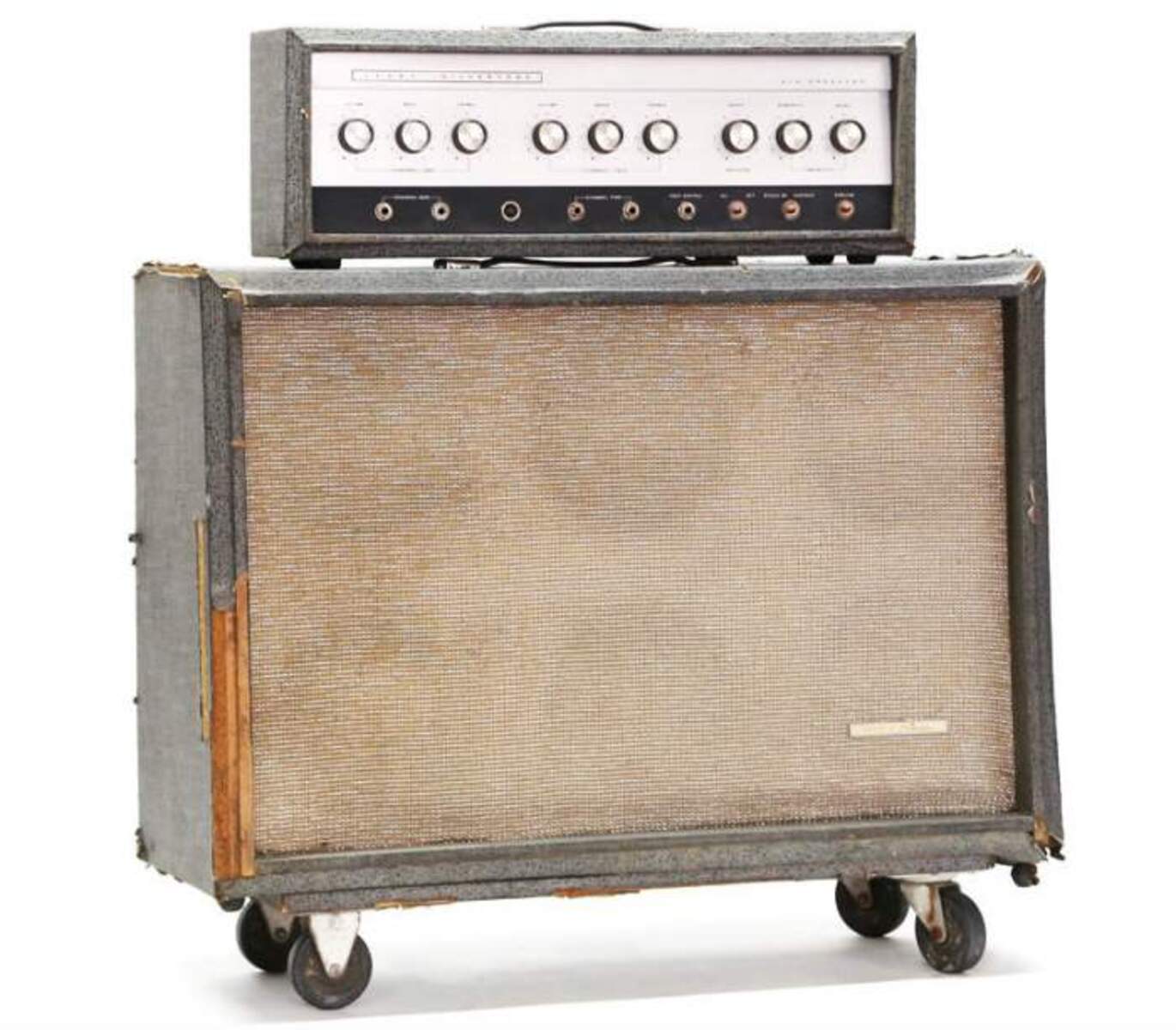 Amp Rig by tjl28 featuring Silvertone Model 1485 120-Watt 6x10 Piggyback