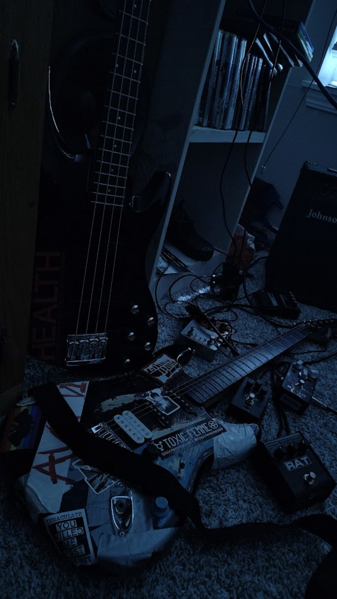 Music Gear Setup by spacecowboy776 featuring Johnson Instruments Warrior Standard 15B bass amp, Joyo JF-02 Ultimate Drive, and Pro Co RAT 2 and 5 more pieces of gear