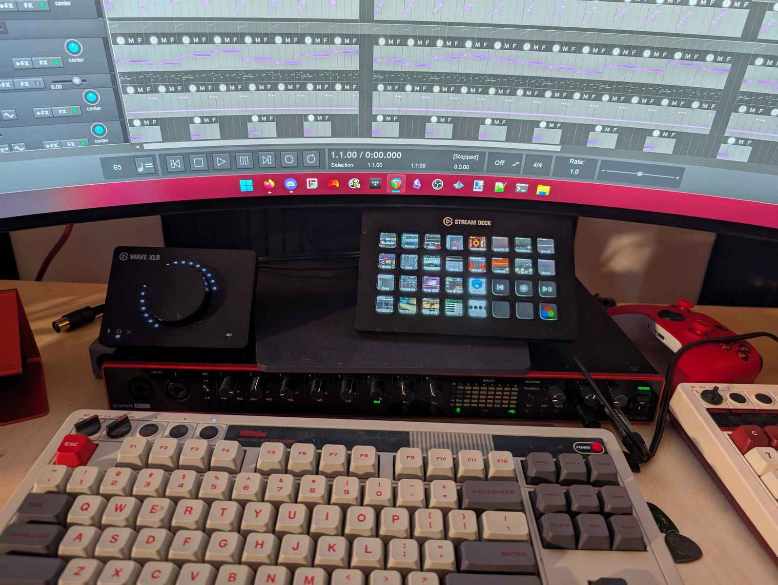 Electronic Studio Setup by bleepmusic featuring Focusrite Scarlett 18i20