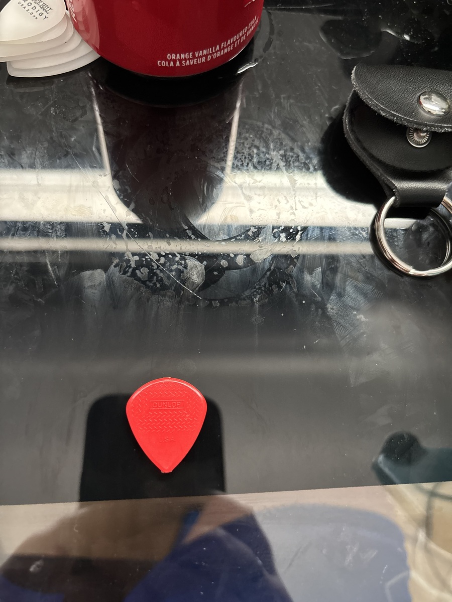 Music Gear Setup by iammat featuring Dunlop Jazz III Max Grip Nylon 1.38mm Guitar Picks - Red