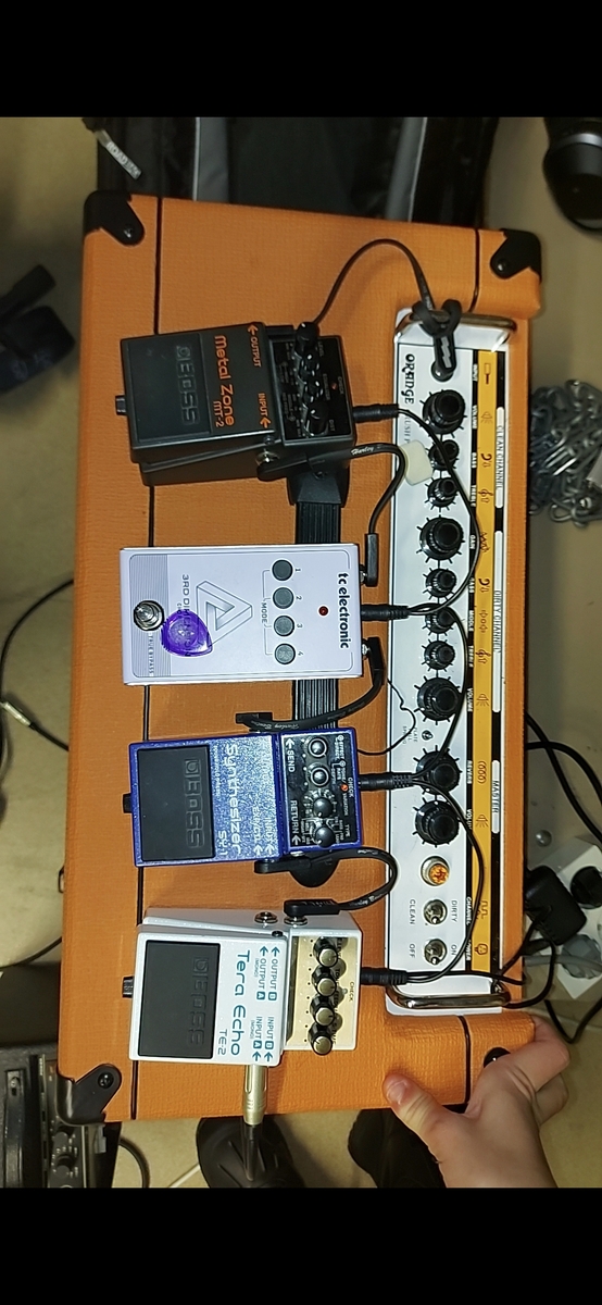 Metal Pedalboard by lars_gustav_larsson featuring Boss MT-2 Metal Zone, TC Electronic 3rd Dimension Chorus, and Boss SY-1 Synthesizer and 3 more pieces of gear