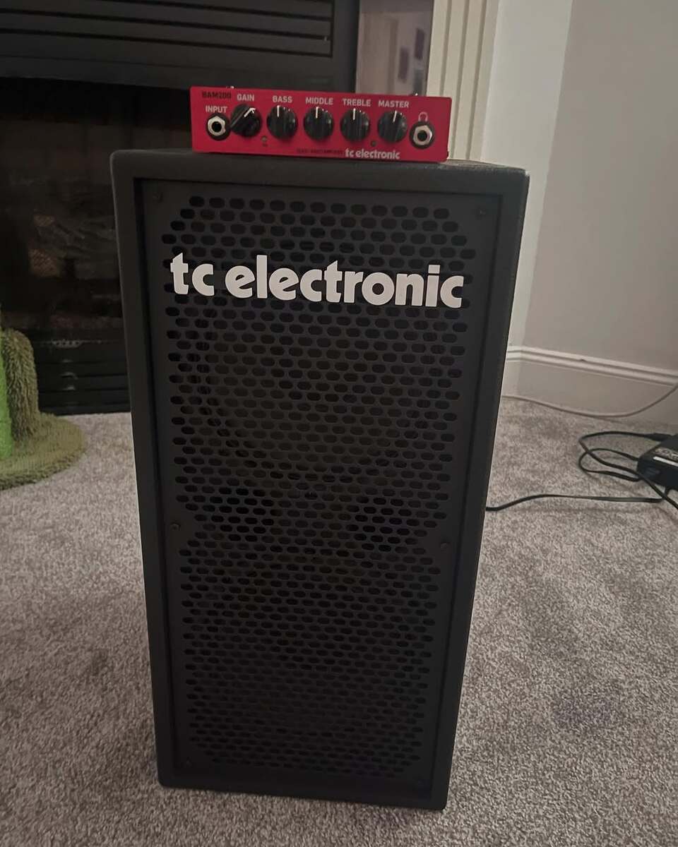 Live Rig by crowleybites featuring TC Electronic BC208 2x8" 200-watt Bass Cabinet and TC Electronic TC BAM 200