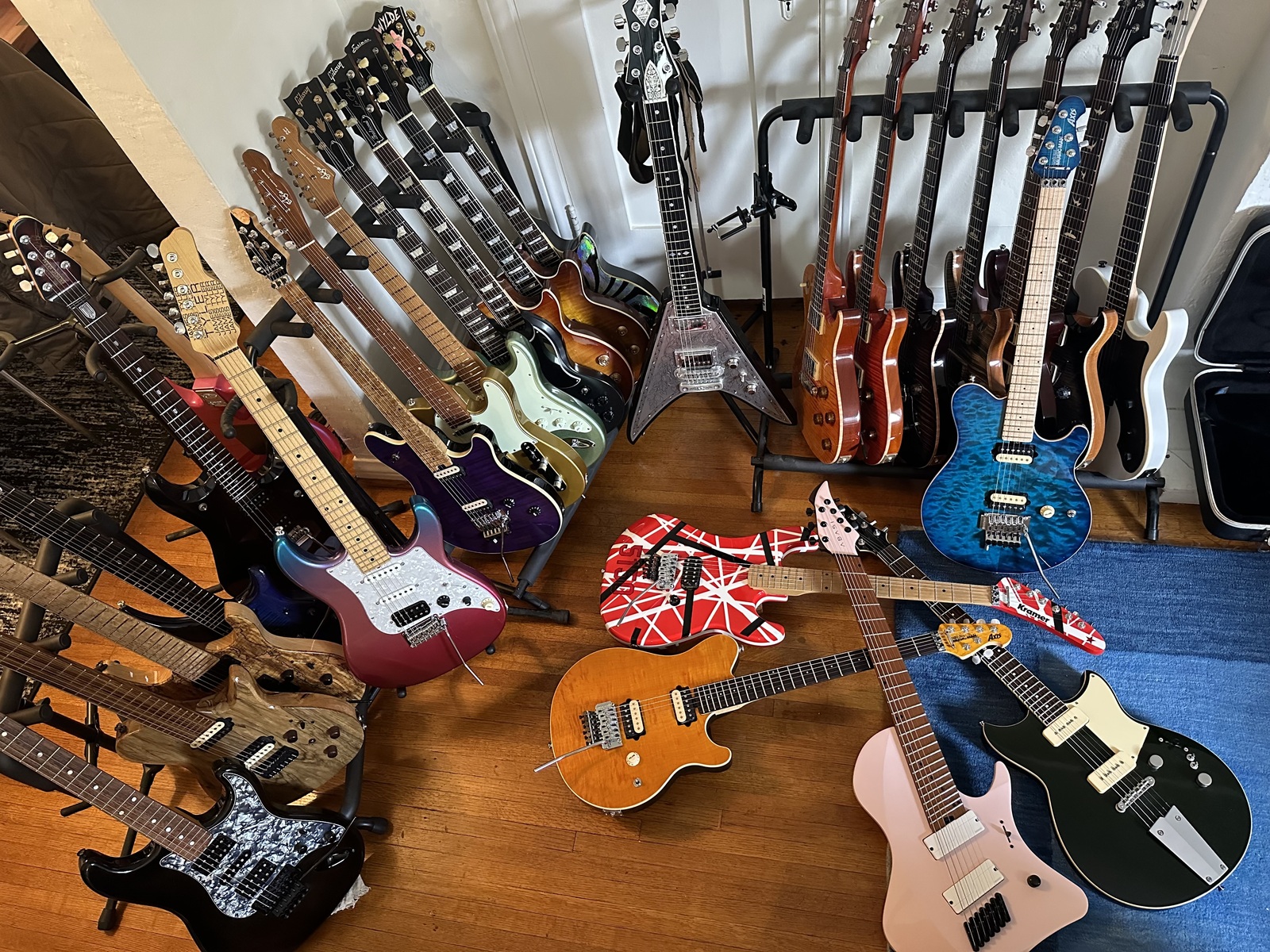 Metal Music Gear Setup by edgedancer featuring PRS Custom 24, PRS McCarty Singlecut 594, and Abasi Larada 7 Japan Series Guitar and 20 more pieces of gear