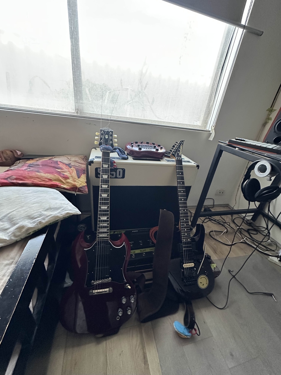 Metal Pedalboard by crunchy32123 featuring Jackson Fusion Pro, Epiphone SG Standard, and EMG 81 Active Ceramic Humbucker Guitar Pickup and 10 more pieces of gear