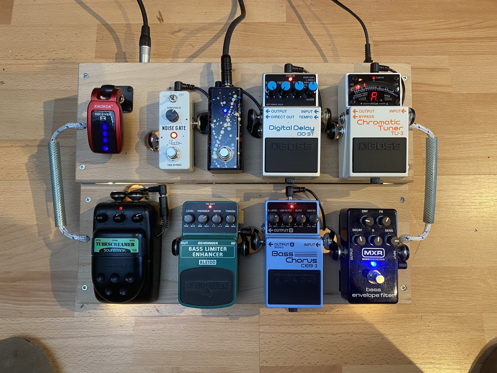 Boss Pedalboard by bert_roelse featuring Boss TU-3 Chromatic Tuner, MXR M82 Bass Envelope Filter, and Boss CEB-3 Bass Chorus and 4 more pieces of gear