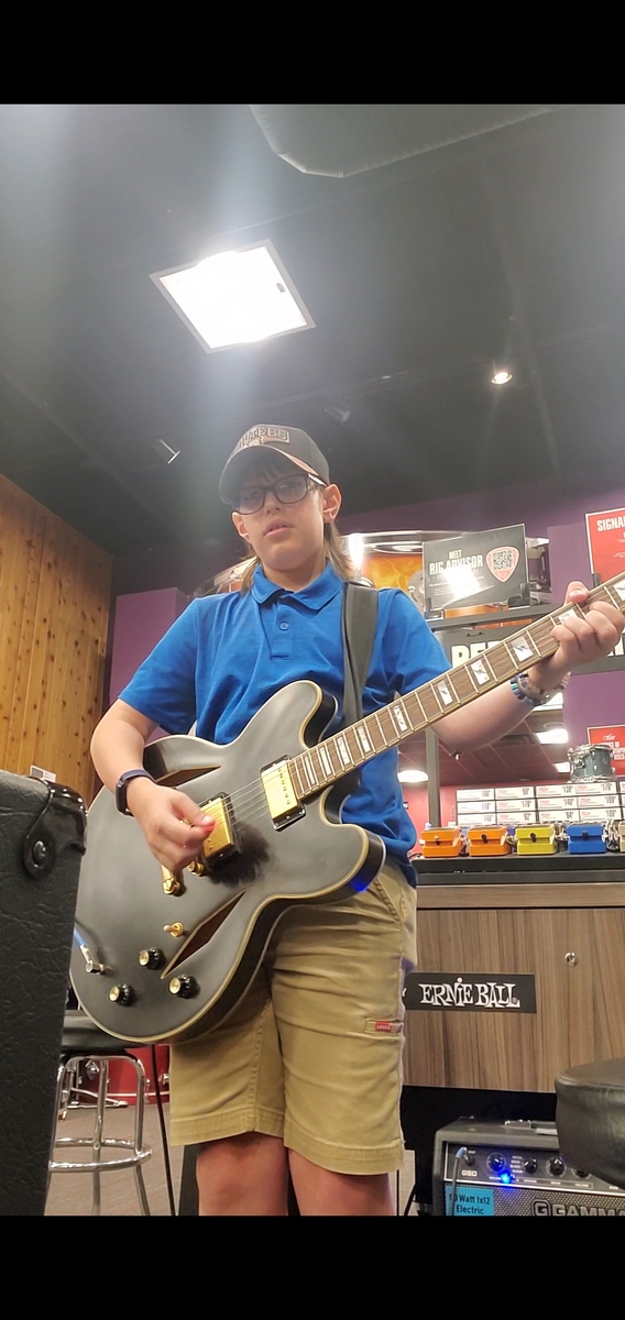 Music Gear Setup by holdengarciamusic featuring Epiphone Sheraton Stealth Emily Wolfe Signature