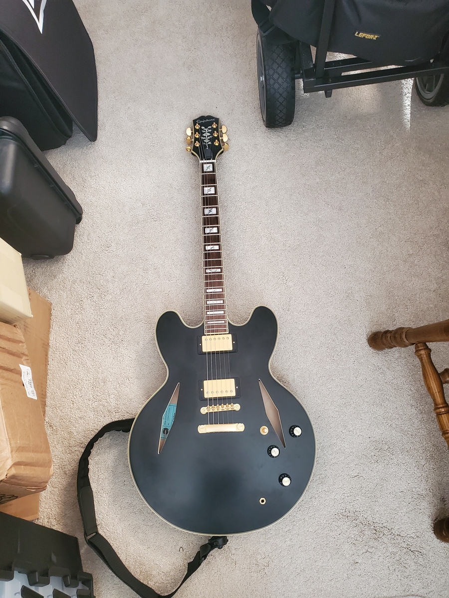 Music Gear Setup by holdengarciamusic featuring Epiphone Sheraton Stealth Emily Wolfe Signature