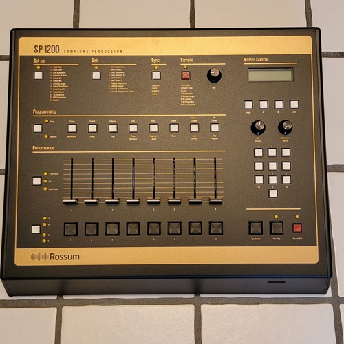 Photo of Rossum SP1200 in a drum machine