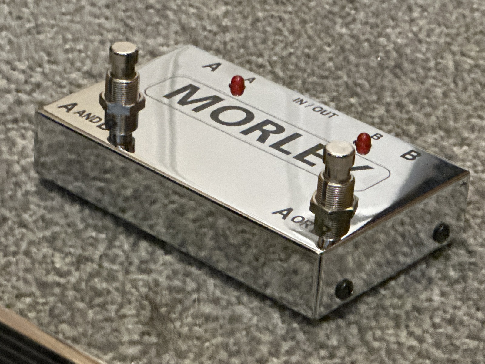 Pedalboard by drw72 featuring Morley 50th Anniversary Limited Edition Mini Power Wah Chrome Boxed Set and ABY Pedals Bundle