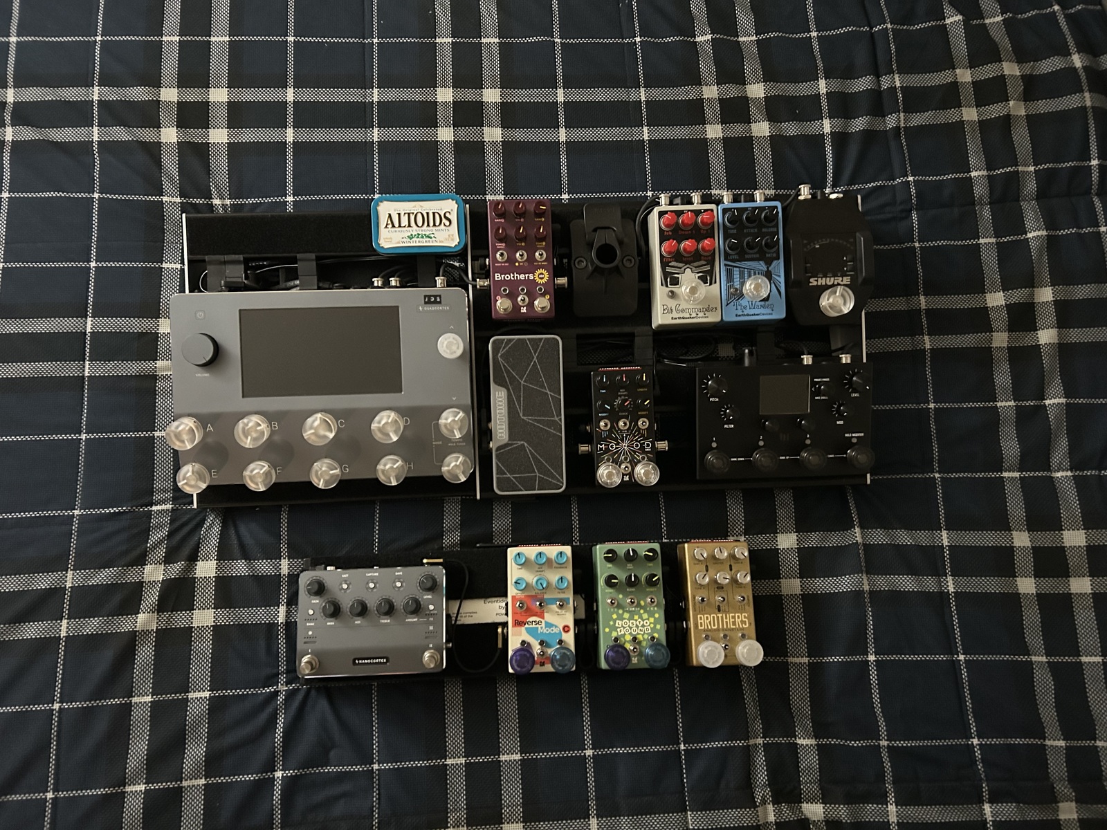 Metal Pedalboard by jdshamoun featuring Neural DSP Quad Cortex, Neural DSP Nano Cortex Digital Effects Processor/Profiling Pedal, and Chase Bliss Audio Reverse Mode C and 10 more pieces of gear