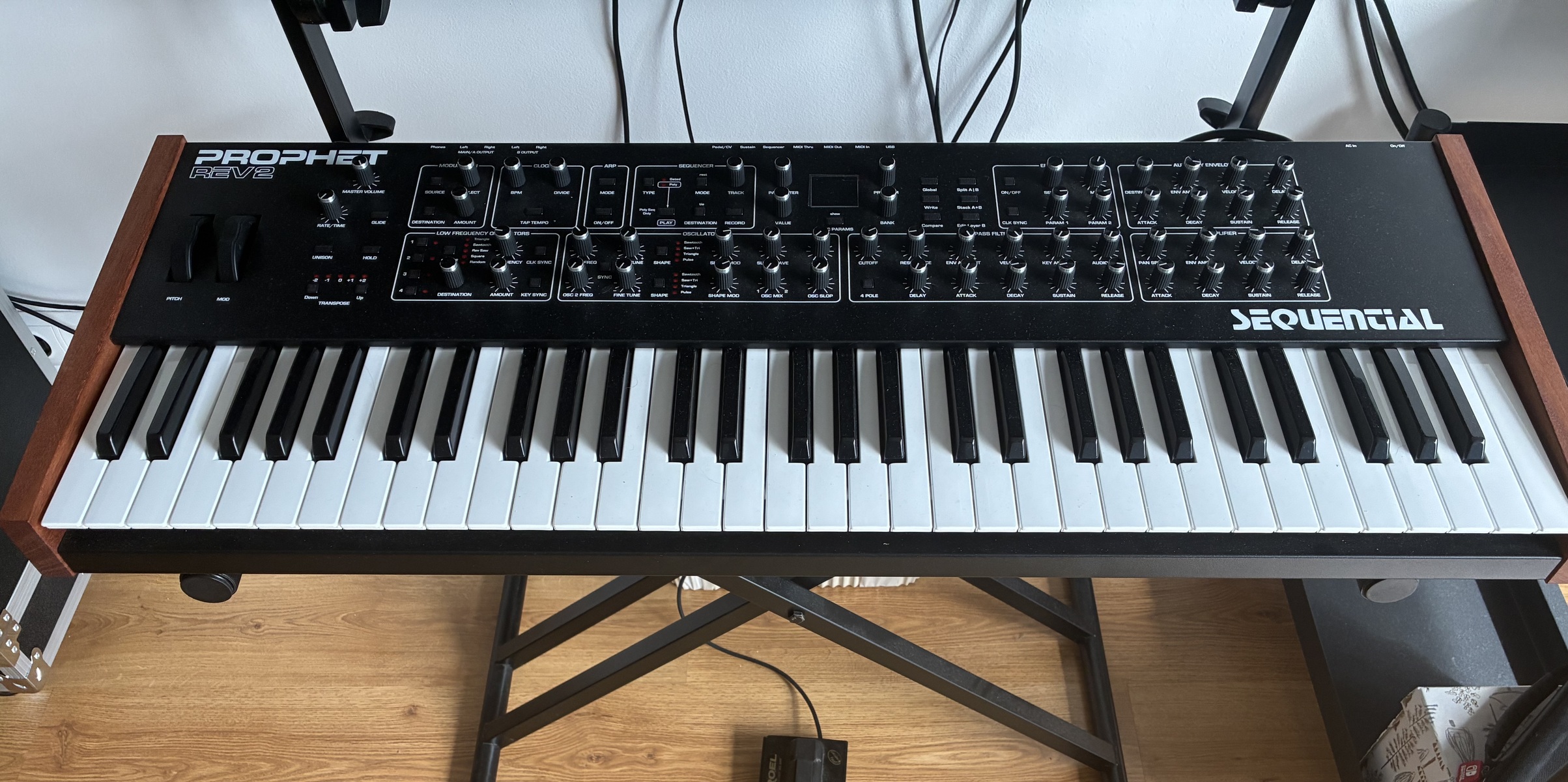 Electronic Synth Setup by erianfuse featuring Dave Smith Instruments Sequential Prophet REV2