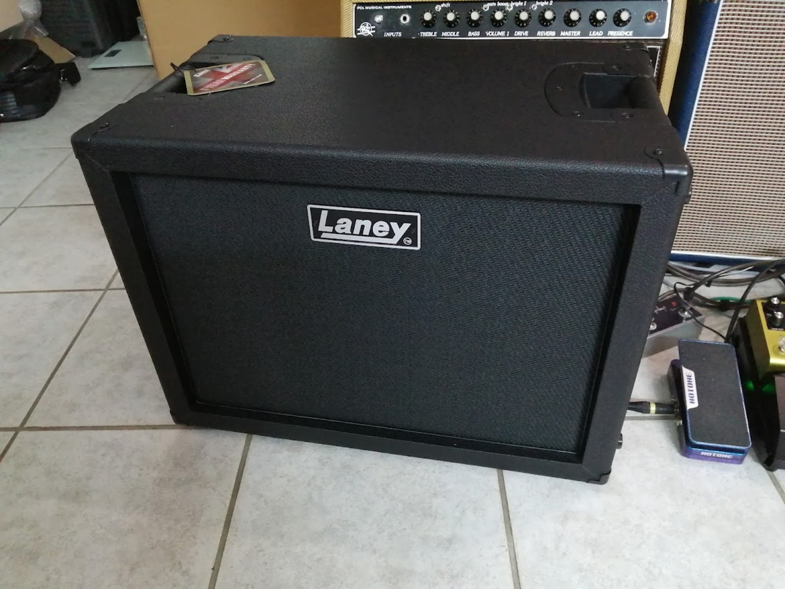 Amp Rig by lothy featuring Laney GS112IE 80-Watt 1x12" Guitar Speaker Cabinet