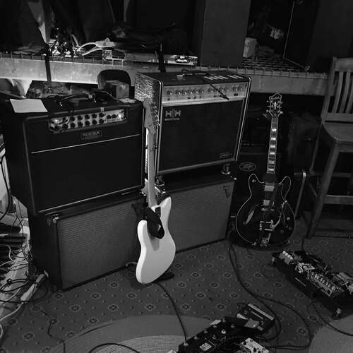 Photo of HH Electronics HH amp and more gear in a guitar and amplifier