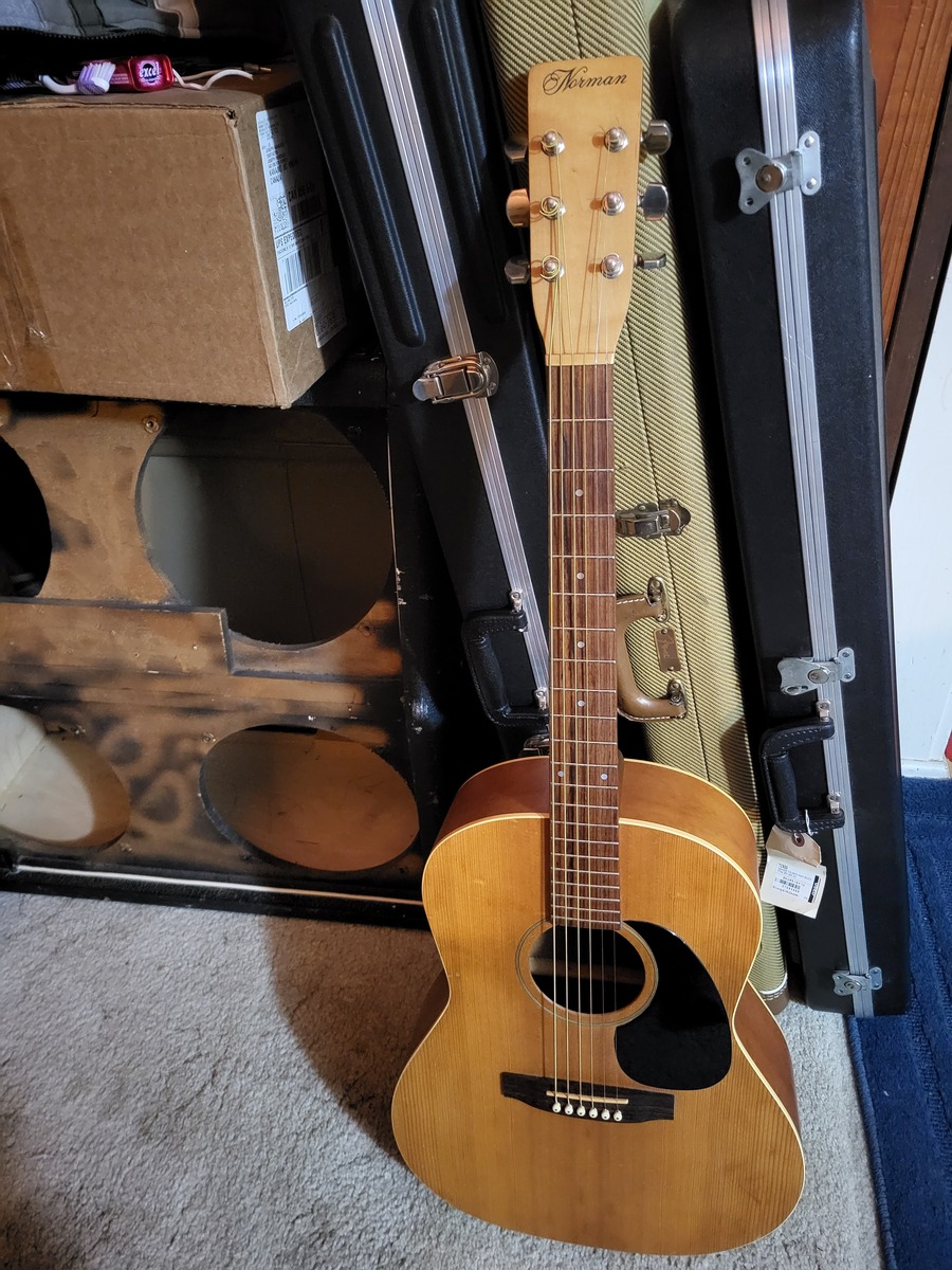 Studio Setup by jamescassidy featuring Norman B20 Folk Guitar 1980's